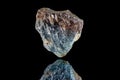 Stone macro mineral topaz on black background Royalty Free Stock Photo