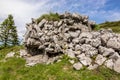 Stone made bunker from side Royalty Free Stock Photo