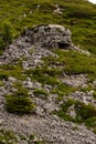 Stone made bunker from side Royalty Free Stock Photo