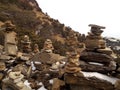 stone made like house in kalinchock nepal kuri village Royalty Free Stock Photo