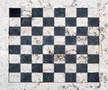 Stone and marble chess board