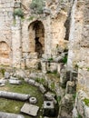 Stone and marble ruins in the ancient city of Perge near Antalya, Turkey