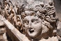 Stone mask in Myra (Turkey ) Royalty Free Stock Photo