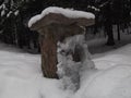 The stone masoned drinking fountain Royalty Free Stock Photo