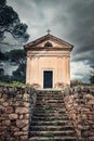 Stone mausoleum in Ville di Paraso in Corsica