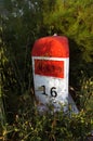 Stone milestone Royalty Free Stock Photo