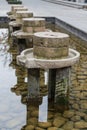 Stone mill in chengdu,china Royalty Free Stock Photo