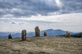 Stone monoliths in Stiavnica Mountains, Slovakia