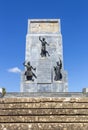 Stone monument of the Greek revolutionary heroes of 1821 Royalty Free Stock Photo