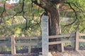 Stone monument of Himeji Castle moat, in Himeji, Japan