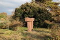 A stone monument in Showa Memorial Park Royalty Free Stock Photo