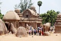 Stone Monuments in Mahabalipuram Royalty Free Stock Photo