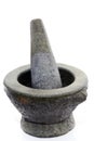 Stone mortar and pestle Royalty Free Stock Photo