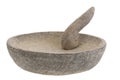 Stone mortar and pestle Royalty Free Stock Photo