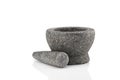 Stone mortars and pestles as cooking tools. Royalty Free Stock Photo