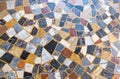 Stone mosaic floor pattern Royalty Free Stock Photo