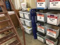 Big Lots 2020 retail discount store interior hazmat station