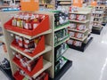 Big Lots 2018 retail discount store interior 4 way display