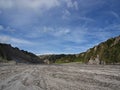 Stone and Mountain on the way to Pinatubo Volcano. Travel in Clark, Philippines in 2013, 21th July Royalty Free Stock Photo