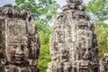 Stone murals and sculptures in Angkor wat, Cambodia