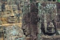 Stone murals and sculptures in Angkor wat, Cambodia Royalty Free Stock Photo