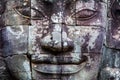 Stone murals and statue Bayon Temple Angkor Thom. Angkor Wat the Royalty Free Stock Photo