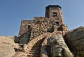 Stone Observation Tower on the Top of Harney Peak Royalty Free Stock Photo