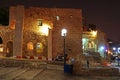 Stone old city Jaffa in Tel Aviv at night, Israel Royalty Free Stock Photo