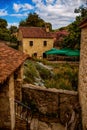 Stone old house of Krka National Park is one of Croatian Royalty Free Stock Photo