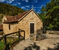 Stone old house of Krka National Park is one of Croatian Royalty Free Stock Photo