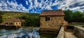 Stone old house of Krka National Park is one of Croatian Royalty Free Stock Photo