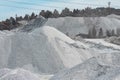 Stone open pit. Quarry gravel shredding for construction Royalty Free Stock Photo