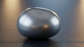 The stone is oval-shaped, with a glossy finish and subtle curves Royalty Free Stock Photo