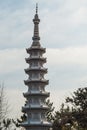 A stone pagoda