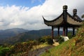 Stone pagoda on the top of mountain Royalty Free Stock Photo