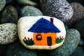 Stone painting - House or Home