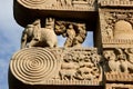 Stone Panel Detail at Sanchi