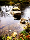 Stone path across the river