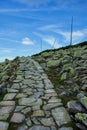 Stone path in Krkonose Royalty Free Stock Photo