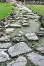 Stone path in the Mayan ruin in Cozumel, Mexico
