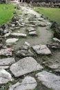 Stone path in the Mayan ruin in Cozumel, Mexico