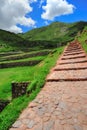 Stone pathfoot in ancient Peru city Royalty Free Stock Photo