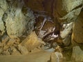 Stone pathway in cavern