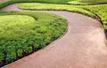 Stone pathway in garden Royalty Free Stock Photo