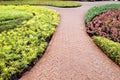 Stone pathway in garden Royalty Free Stock Photo