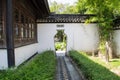 Stone pathway in the garden. Royalty Free Stock Photo