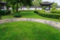 Stone pathway in the garden. Royalty Free Stock Photo