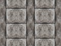 Stone pattern vertical row cobble symmetrical pattern. Geometric stone design background