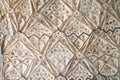 Stone pattern on a wall in Red Fort, Agra Royalty Free Stock Photo