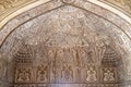 Stone pattern on a wall in Red Fort, Agra Royalty Free Stock Photo